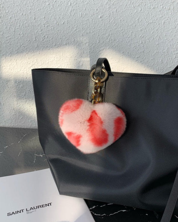 Leopard Fluffy Heart