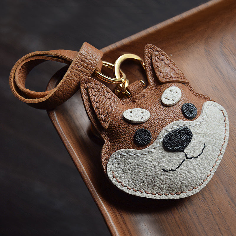 Shiba Inu Leather Charm