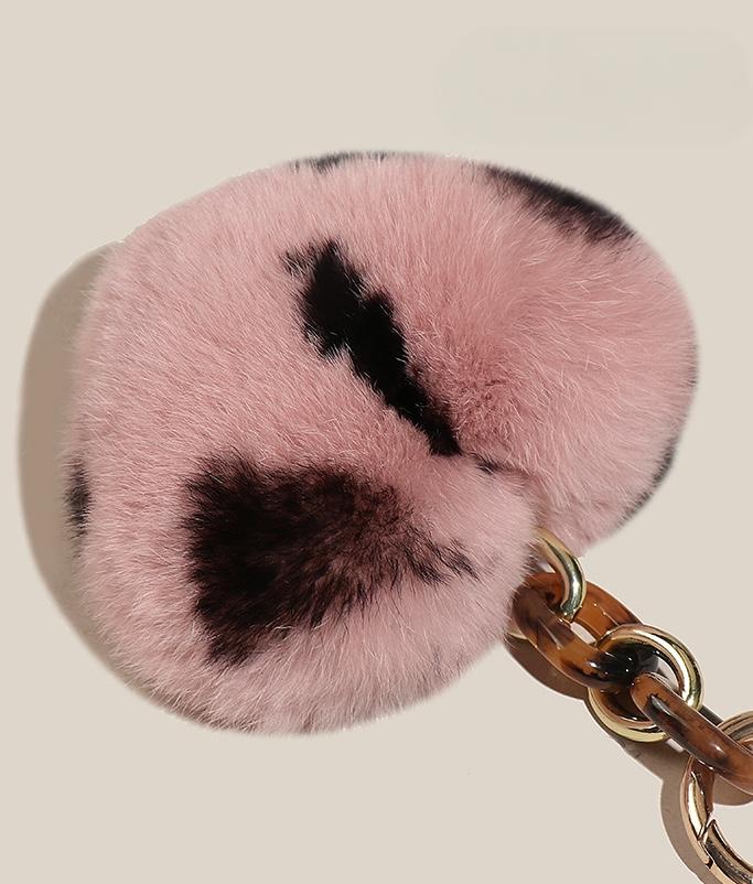 Leopard Fluffy Heart