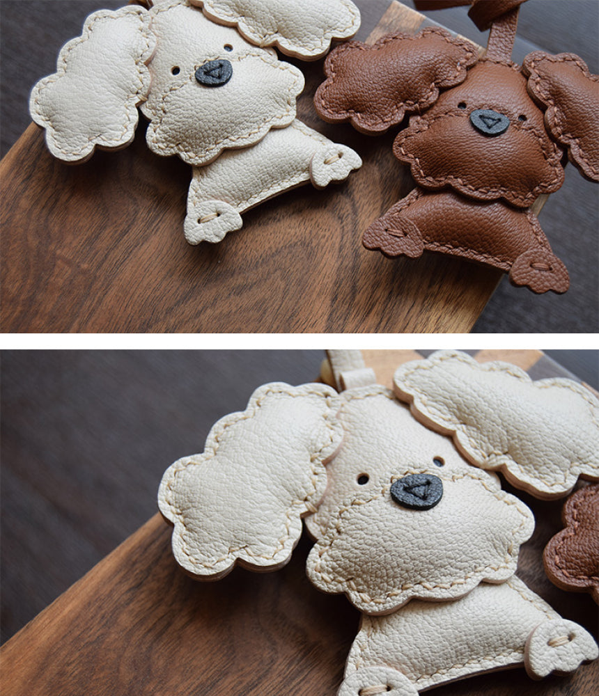 Poodle Teddy Leather Charm